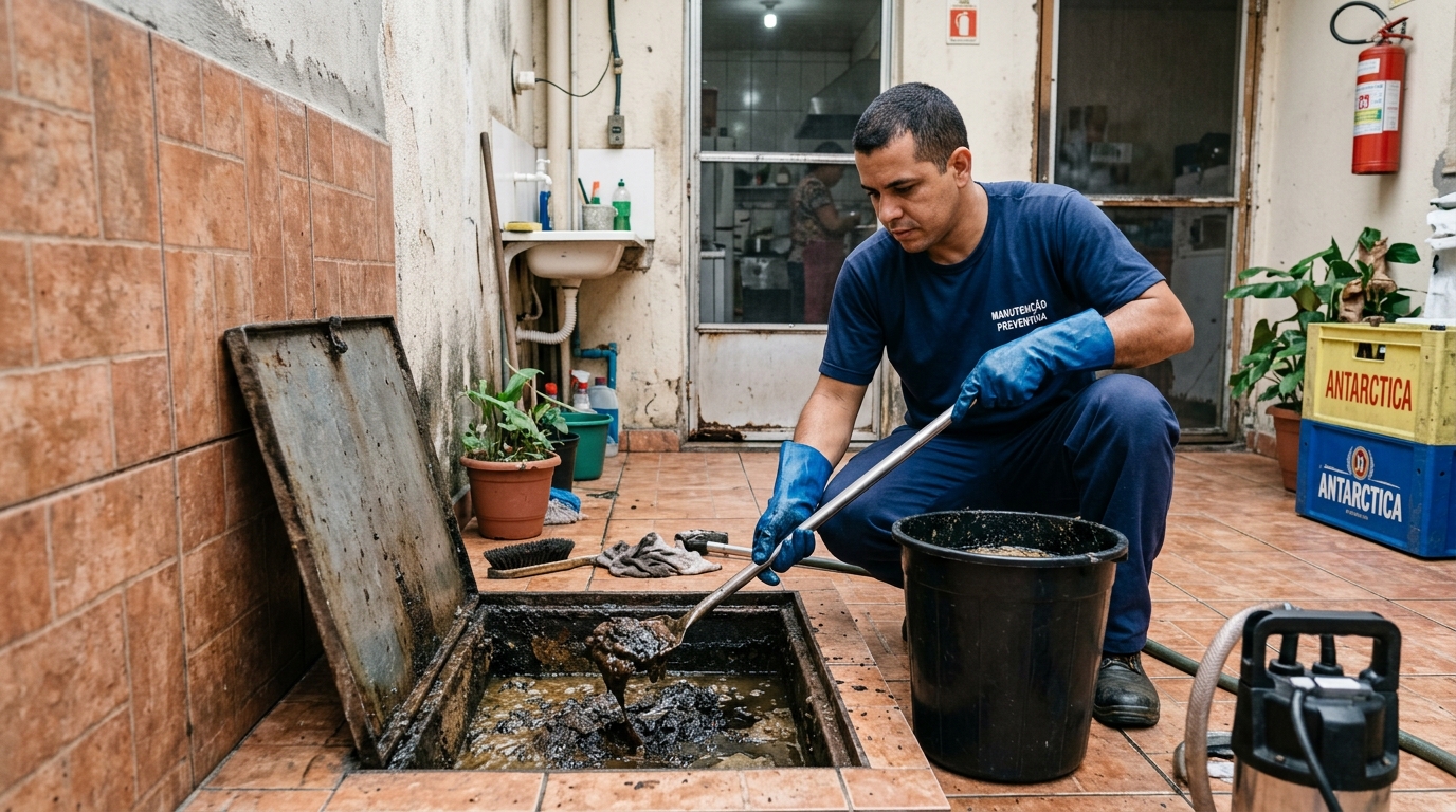 Limpeza de Caixa de Gordura perto de mim em Diadema‑SP